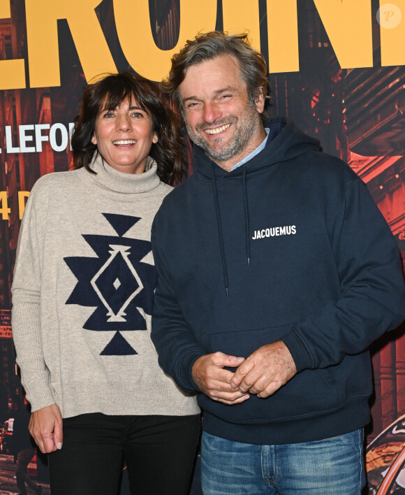 Estelle Denis et son compagnon Marc Thiercelin - Avant-première du film "Mon héroïne" au cinéma UGC Normandie à Paris le 12 décembre 2022. © Coadic Guirec/Bestimage