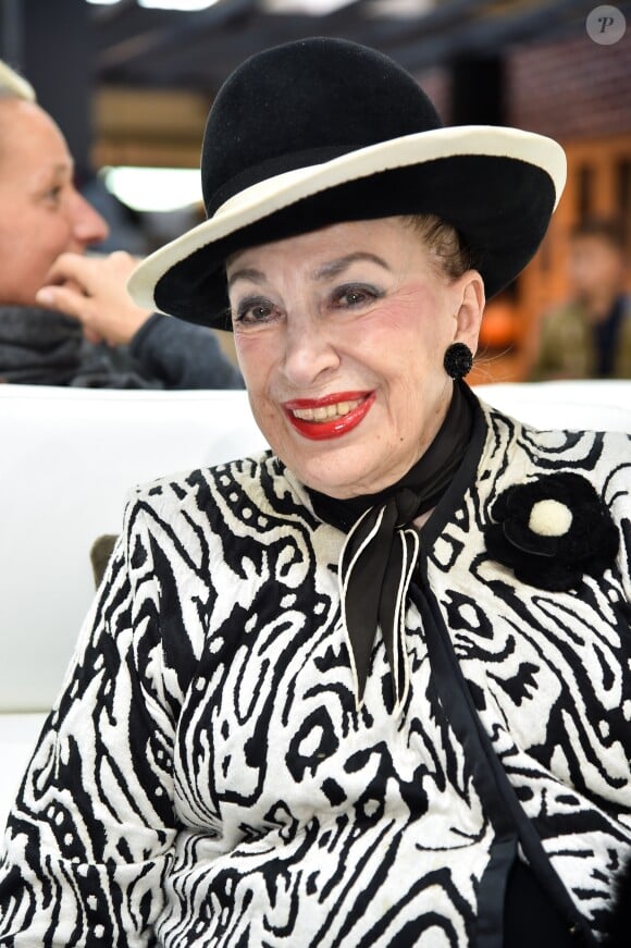 Exclusif - Geneviève de Fontenay - Concours de créateurs de mode à la foire expo de Cherbourg-en-Cotentin sur le thème de l'Irlande dans la Grande Halle de La Cité de la Mer à Cherbourg-en-Cotentin, France, le 31 octobre 2016.