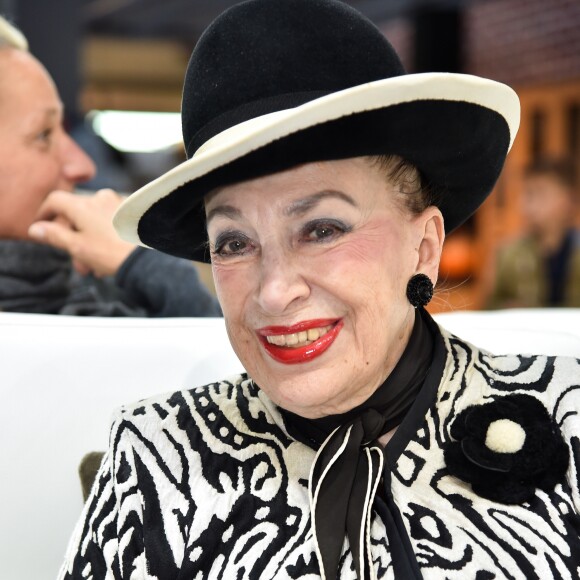 Exclusif - Geneviève de Fontenay - Concours de créateurs de mode à la foire expo de Cherbourg-en-Cotentin sur le thème de l'Irlande dans la Grande Halle de La Cité de la Mer à Cherbourg-en-Cotentin, France, le 31 octobre 2016.