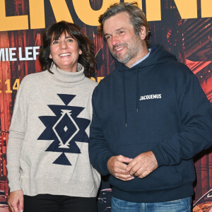 Estelle Denis et son compagnon Marc Thiercelin - Avant-première du film "Mon héroïne" au cinéma UGC Normandie à Paris le 12 décembre 2022. © Coadic Guirec/Bestimage