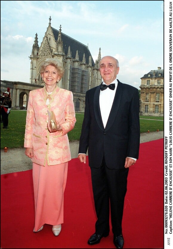Hélène Carrère d'Encausse et son mari Louis (archive)
