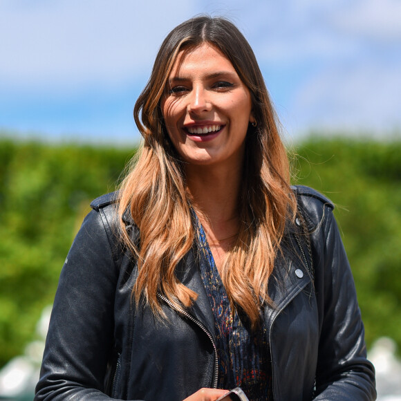 Camille Cerf, miss France 2015 et ambassadrice LPEJ 2022 lors de la 8ème édition du "Longines Paris Eiffel Jumping" au Champ de Mars à Paris, le 26 juin 2022. © Perusseau/Gorassini/Tribeca/Bestimage 