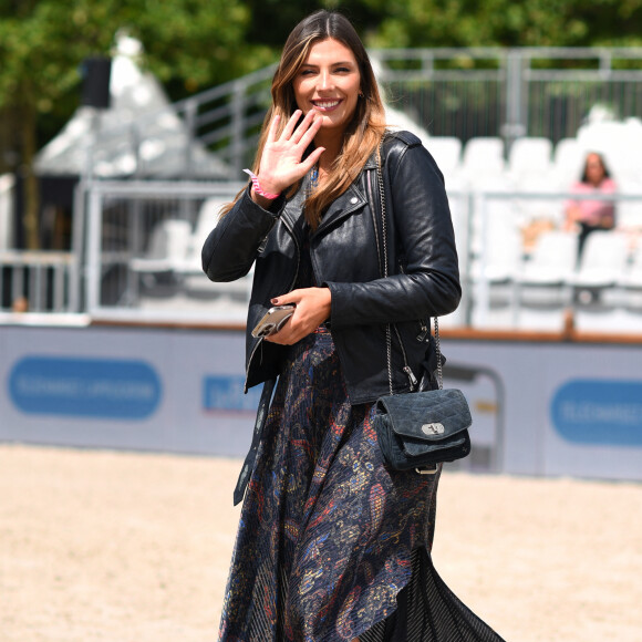 Camille Cerf, miss France 2015 et ambassadrice LPEJ 2022 lors de la 8ème édition du "Longines Paris Eiffel Jumping" au Champ de Mars à Paris, le 26 juin 2022. © Perusseau/Gorassini/Tribeca/Bestimage 