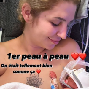 Amandine Pellissard et sa cadette née prématurément immortalisées sur Instagram.
