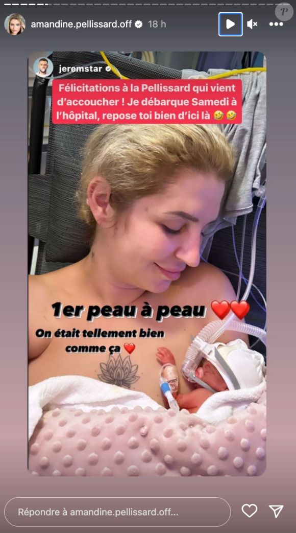 Amandine Pellissard et sa cadette née prématurément immortalisées sur Instagram.