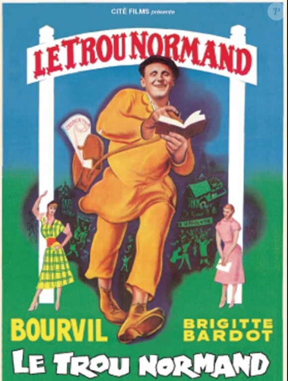 "Le Trou normand", avec Bourvil et Brigitte Bardot. 1952.