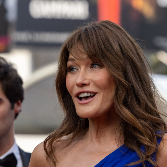 Carla Bruni-Sarkozy - Montée des marches du film " Firebrand (Le jeu de la reine) " lors du 76ème Festival International du Film de Cannes, au Palais des Festivals à Cannes. Le 21 mai 2023 © Olivier Borde / Bestimage 
