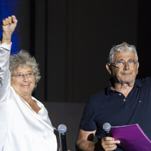 Exclusif - Jacqueline Franjou, Michel Boujenah - Christelle Chollet présente son spectacle "Reconditionnée" au théâtre de Verdure pour la clôture du festival de Ramatuelle le 11 août 2023. © Cyril Bruneau / Bestimage