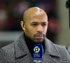 Pressenti pour prendre l'équipe de France Espoirs, l'ancien footballeur est un homme heureux
 
Thierry Henry - Match de championnat de Ligue 1 Uber Eats opposant Reims à l'Olympique de Marseille (1-2) à Reims le 19 mars 2023.