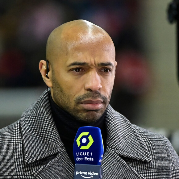 Pressenti pour prendre l'équipe de France Espoirs, l'ancien footballeur est un homme heureux
 
Thierry Henry - Match de championnat de Ligue 1 Uber Eats opposant Reims à l'Olympique de Marseille (1-2) à Reims le 19 mars 2023.