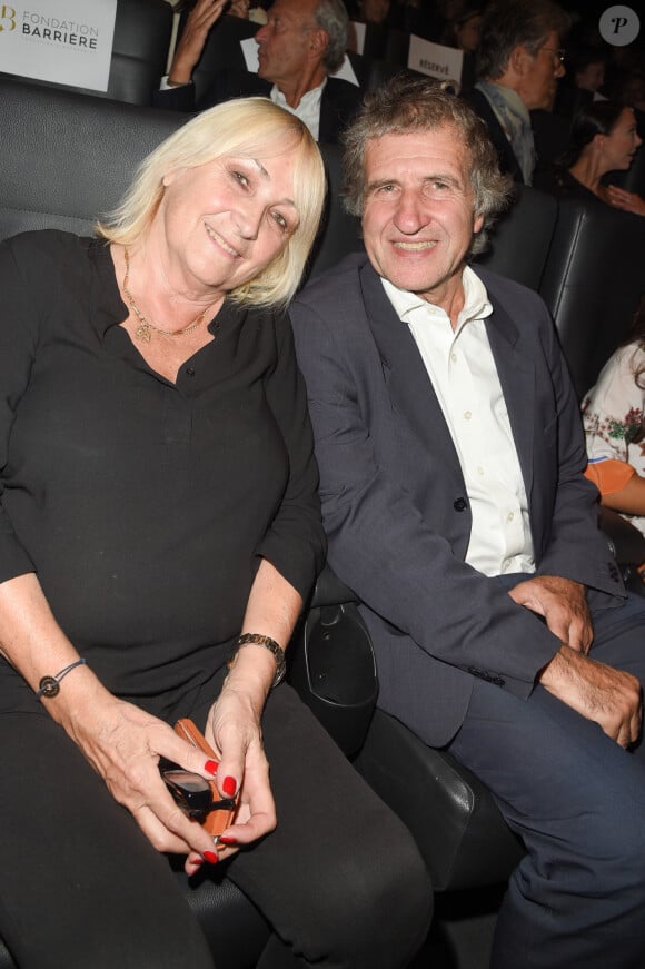 Gérard Leclerc et sa femme Julie Leclerc - Avant-première du film "Les Chatouilles" et la remise du Prix cinéma de la Fondation Barrière au Cinéma Publicis à Paris, France, le 17 septembre 2018. © Coadic Guirec/Bestimage 