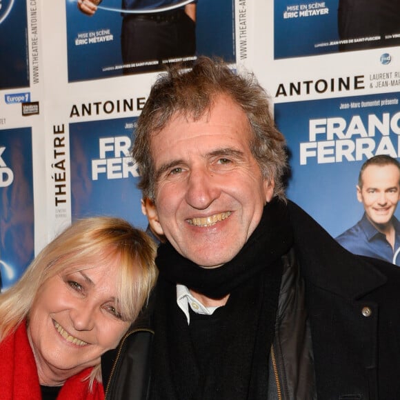 Julie Leclerc et son mari Gérard Leclerc - Générale du spectacle "Histoires" de Franck Ferrand au théâtre Antoine à Paris le 5 décembre 2016. © Coadic Guirec/Bestimage