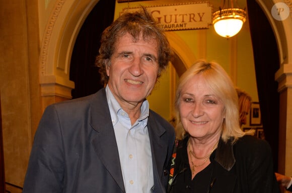 Gérard Leclerc et sa femme Julie - Générale de la pièce de théâtre "Tout ce que vous voulez" au Théâtre Edouard VII à Paris le 19 septembre 2016. © Coadic Guirec/Bestimage