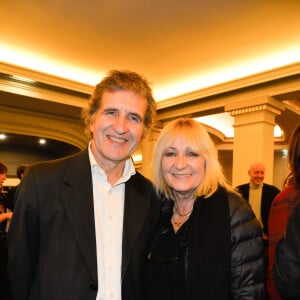 Gérard Leclerc et sa femme Julie - Générale de la pièce "L'heureux élu", une comédie de Eric Assous au Théâtre de la Madeleine à Paris le 24 octobre 2016. © Coadic Guirec/Bestimage