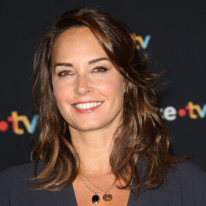 Julia Vignali au photocall pour la conférence de presse de rentrée de France TV à la Grande Halle de la Villette à Paris, France, le 11 juillet 2023. © Coadic Guirec/Bestimage 