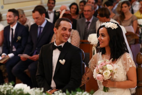 Exclusif - Mariage religieux en l'église de Villanova d' Alizée et Grégoire Lyonnet - Villanova le 18 juin 2016 © Olivier Huitel - Olivier Sanchez / Bestimage - Crystal