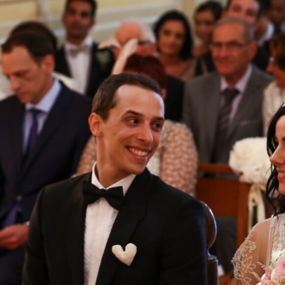 Exclusif - Mariage religieux en l'église de Villanova d' Alizée et Grégoire Lyonnet - Villanova le 18 juin 2016 © Olivier Huitel - Olivier Sanchez / Bestimage - Crystal