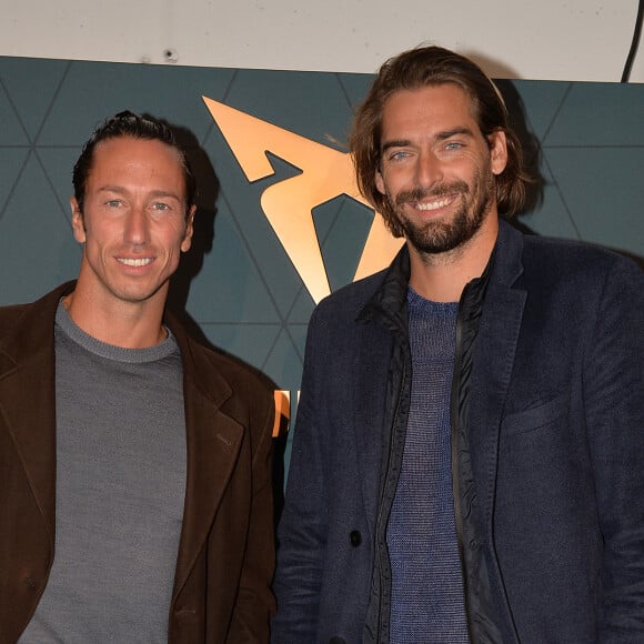 Exclusif - Frédérick Bousquet et Camille Lacourt - Cupra France inaugure son circuit automobile éphémère "The roof of driving experience" sur les toits de Paris le 25 septembre 2019. © Christophe Clovis - Veeren Ramsamy / Bestimage