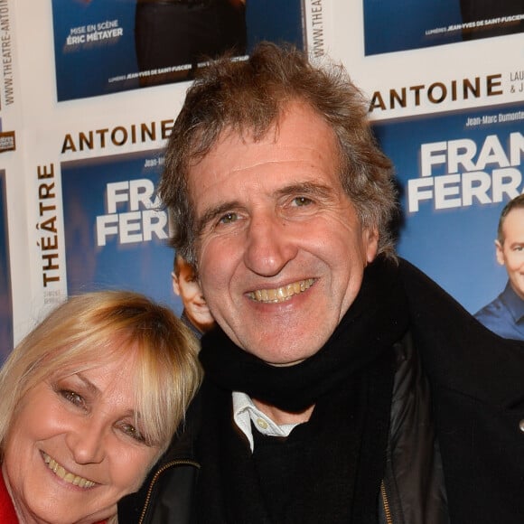 Julie Leclerc et son mari Gérard Leclerc - Générale du spectacle "Histoires" de Franck Ferrand au théâtre Antoine à Paris le 5 décembre 2016. © Coadic Guirec/Bestimage