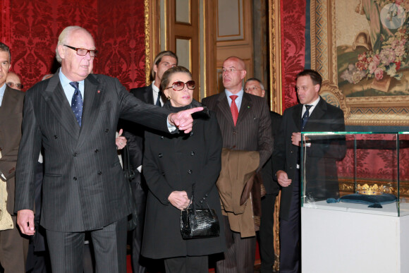 Victor-Emmanuel de Savoie et la princesse Marina - Ouverture de l'exposition Vittorio Emanuele II à Turin