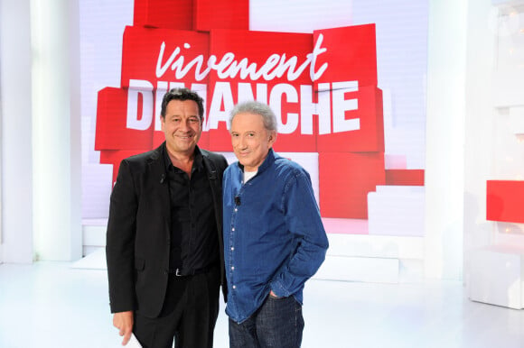 Ou encore Laurent Gerra.
Exclusif - Laurent Gerra et Michel Drucker - Enregistrement de l'émission Vivement Dimanche au Studio Gabriel à Paris ; diffusée le 27 août 2023. © Guillaume Gaffiot / Bestimage