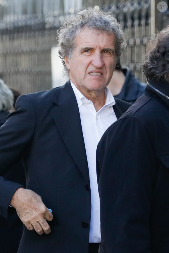 Gérard Leclerc aux obsèques d'Emmanuel de La Taille en la basilique Sainte-Clotilde de Paris, France, le 22 octobre 2021.