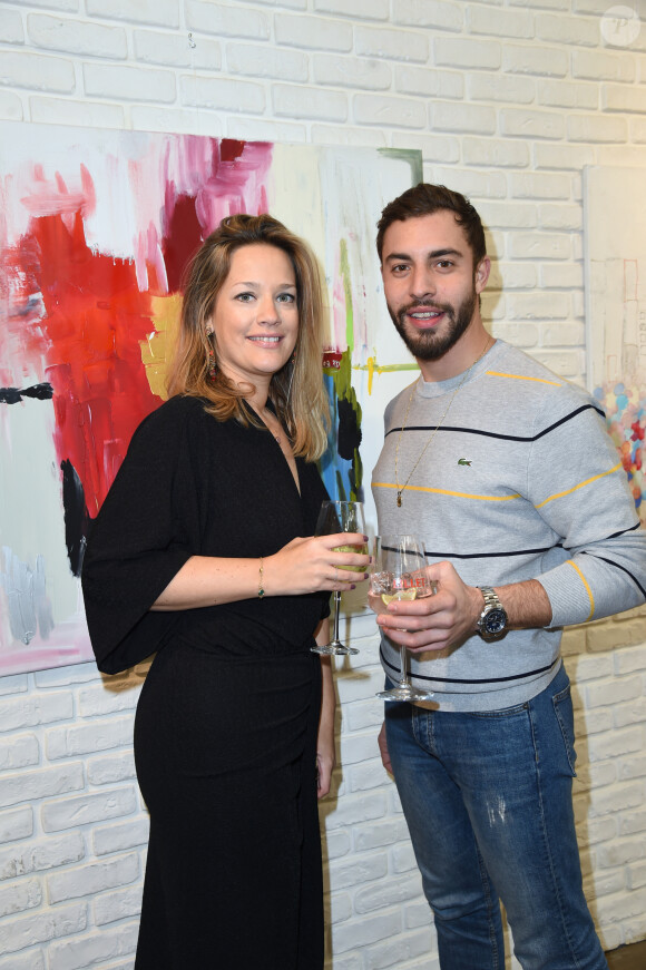 Caroline Faindt et Marwan Berreni au vernissage de l'exposition "Au Coeur Des Villes" de l'artiste C.Faindt au Louvre Factory à Paris le 4 février 2019. © Giancarlo Gorassini/Bestimage 