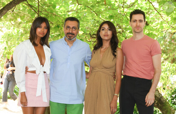 Zahia Dehar, Nadir Mokneche, Kenza Fortas et Youssouf Abi-Ayad - Photocall du film "L'air de la mer rend libre" lors de la 16ème édition du festival du film francophone (FFA) de Angoulême le 26 août 2023. © Coadic Guirec / Bestimage 