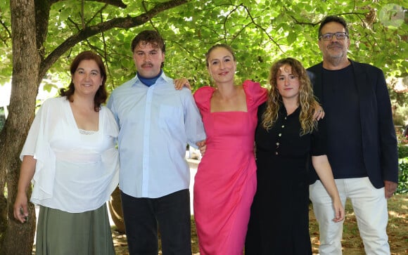 Inken Mieze, Leo Mercier, Jeanne Hurt, Elise Amblard et Daniel Coutelier - Photocall du film "Les acteurs font du cinéma" lors de la 16ème édition du festival du film francophone (FFA) de Angoulême le 26 août 2023. © Coadic Guirec / Bestimage 