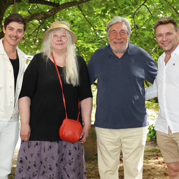 Baptiste Gonthier, Yolande Moreau, Jean-Pierre Castaldi et Jean-Philippe Janssens - Photocall lors de la 16ème édition du festival du film francophone (FFA) de Angoulême le 26 août 2023. © Coadic Guirec / Bestimage 