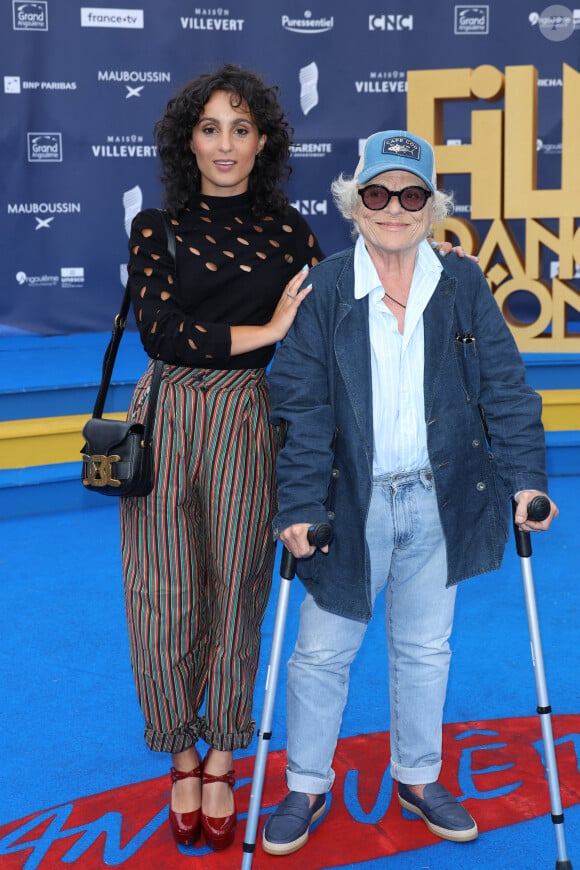 Barbara Pravi et Josée Dayan - Arrivées sur le tapis bleu de la 16ème édition du festival du film francophone de Angoulême le 26 août 2023. © Coadic Guirec / Bestimage 