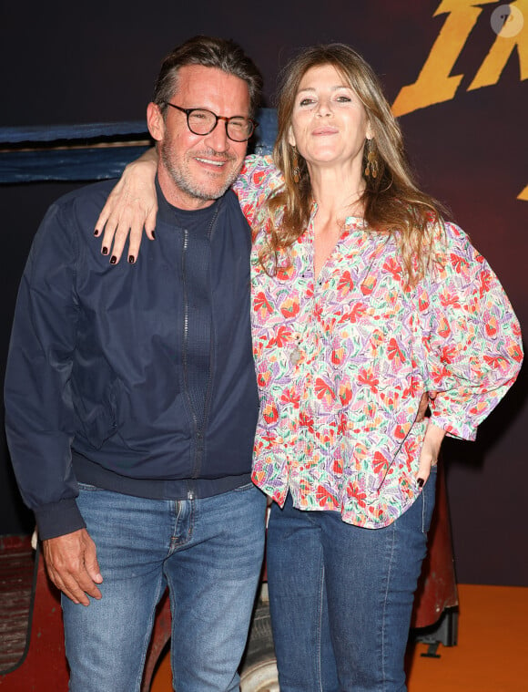 Benjamin Castaldi et Aurore Aleman célèbre leurs sept ans de mariage.
Benjamin Castaldi et sa femme Aurore Aleman - Première du film "Indiana Jones et le Cadran de la destinée" au cinéma Le Grand Rex à Paris le 26 juin 2023. © Coadic Guirec/Bestimage