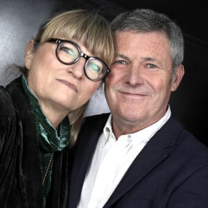 Exclusif - Portrait de Christine Bravo avec son mari Stéphane Bachot à Paris, le 16 janvier 2023. © Cédric Perrin/Bestimage