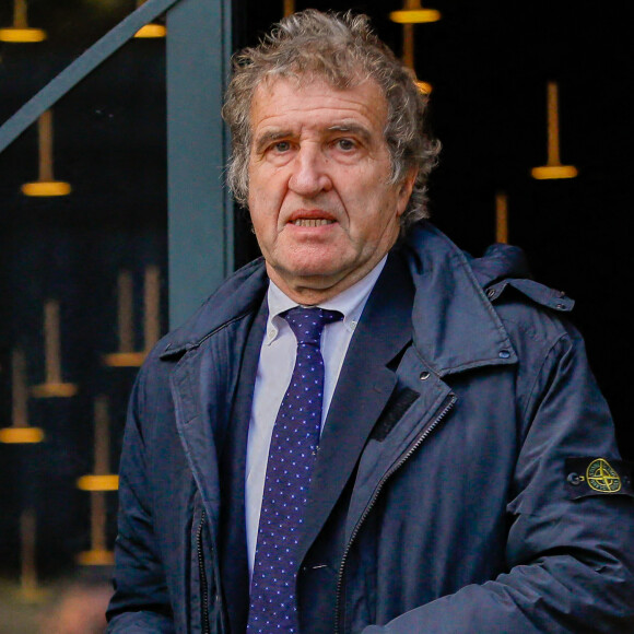 Il vient d'en parler pour "Le Parisien", revenant au passage sur la mort de Gérard Leclerc.
Gérard Leclerc - Sorties de l'hommage à Pascal Josèphe au Studio Gabriel à Paris. Le 25 novembre 2022