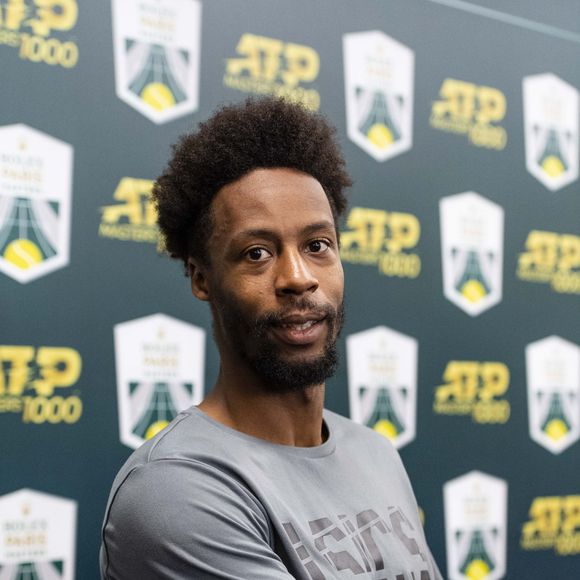 Gaël Monfils en conférence de presse lors du tournoi Rolex Paris Masters 2019, le 30 octobre 2019. © Perusseau-Veeren/Bestimage
