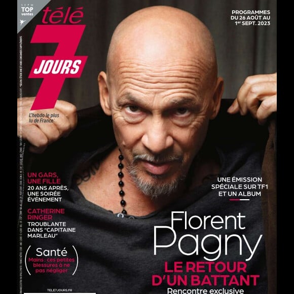 Florent Pagny en couverture de "Télé 7 Jours", le 21 aout 2023.