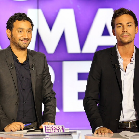 Exclusif - Cyril Hanouna et Bertrand Chameroy - Conference de presse rentree D8 et D17 "Touche Pas a Ma Rentree", le 29 aout 2013.