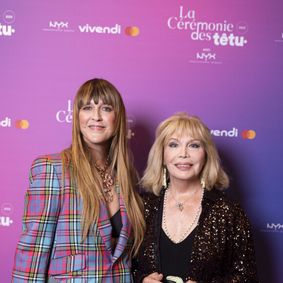 Exclusif - Daphné Bürki et Amanda Lear - Cérémonie des Têtu 2023 à l'Olympia à Paris, le 6 septembre 2023. © Pierre Perusseau / Bestimage