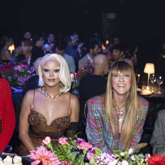 Exclusif - Nicky Doll, Daphné Bürki et Aloïse Sauvage - Cérémonie des Têtu 2023 à l'Olympia à Paris, le 6 septembre 2023. © Pierre Perusseau / Bestimage