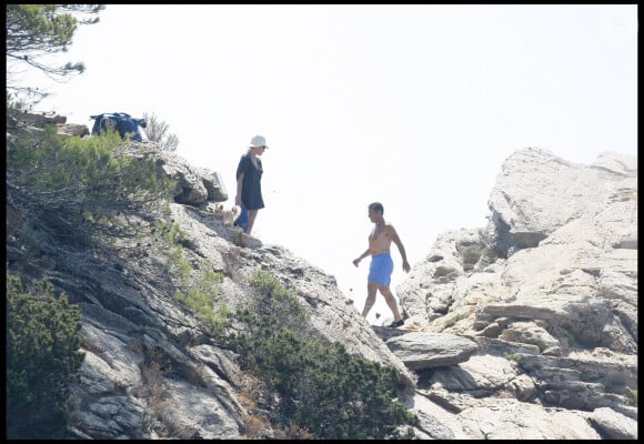 Nicolas Sarkozy et Carla Bruni-Sarkozy au cap Nègre en 2009 pour des vacances