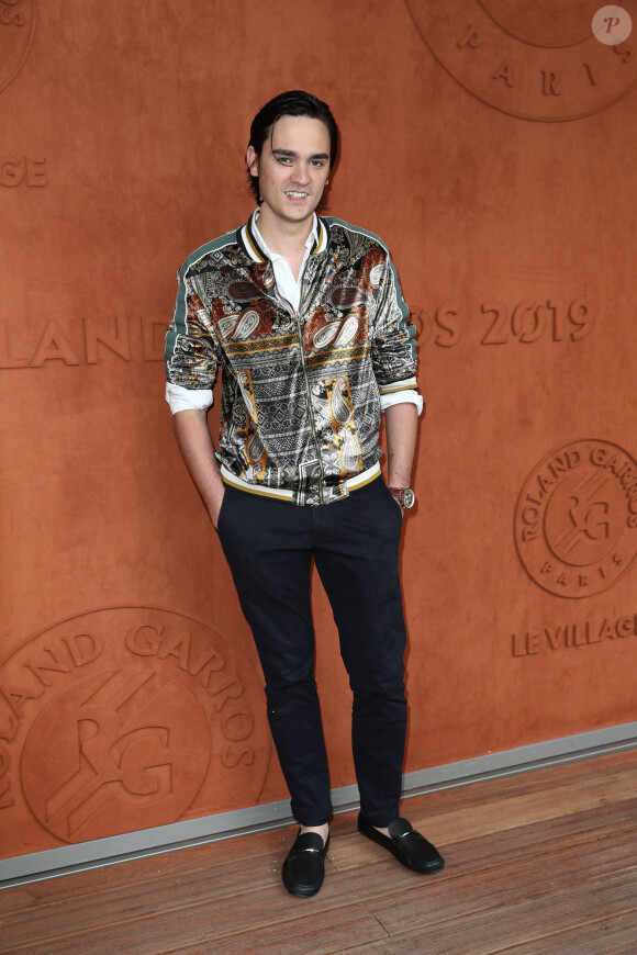 Alain-Fabien Delon au village lors des internationaux de France de tennis de Roland Garros 2019 à Paris le 28 mai 2019.