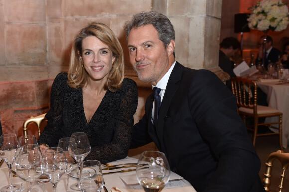 Julie Andrieu et son mari le Dr Stéphane Delajoux - Gala Mawoma, 1er concours mondial itinérant consacré aux femmes cheffes d'orchestre à la Conciergerie à Paris le 9 mars 2020. © Giancarlo Gorassini/Bestimage