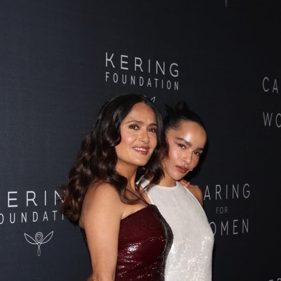 Un anniversaire fêté en grande pompe et en présence bien sûr du CEO de la boîte : François-Henri Pinault.
New York City, NY - Zoe Kravitz et Salma Hayek pour le second dîner annuel de la fondation "Caring for Women", célébrant les 15 ans de l'organisation, le 12 septembre 2023.