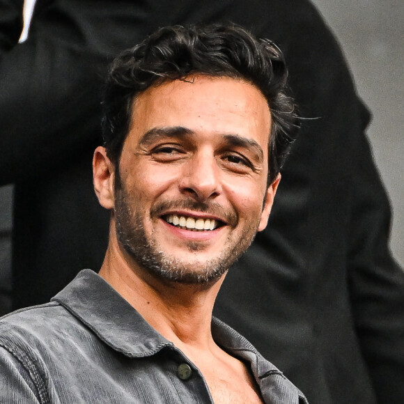 Maxim Nucci (Yodelice) en tribunes lors de la finale de rugby Top 14 opposant le Stade Toulousain Rugby (Toulouse) au Stade Rochelais (La Rochelle) au Stade de France à Saint-Denis, le 17 juin 2023. © Matthieu Mirville/Bestimage