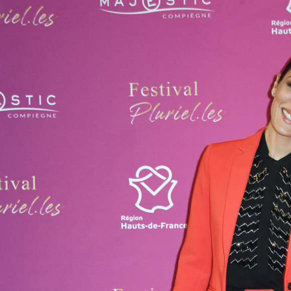 Le jury Stéphanie Pillonca, Sofia Essaidi, Guilhem Caillard, Anais Parello, Judith Lou-Levy, Jeremy Gillet et Eric Metayer - Photocall pour la remise des prix de la 6ème édition du Festival "Pluriel.les" à Compiègne, France, le 11 mars 2023. © Giancarlo Gorassini/Bestimage 