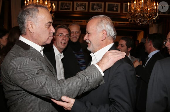 Exclusif - Sylvain Augier, Jérome Bonaldi - Vernissage de l'exposition Planète France au Fouquet's Barrière à Paris le 2 décembre 2015. Pendant la COP21, le Fouquet's accueille l'exposition de photographies des paysages Français, réalisées par Fabrice Milochau. © Denis Guignebourg / Bestimage