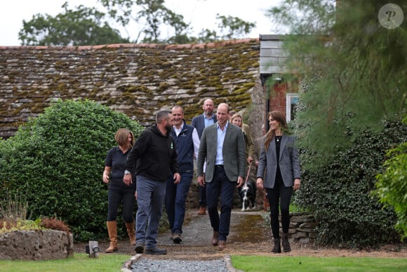 Le prince William et la princesse Kate (Middleton) de Galles en visite à l'association caritative We Are Farming Minds à Kings Pitt Farm à Hereford. Le 14 septembre 2023 