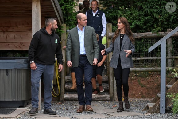 Le prince William et la princesse Kate (Middleton) de Galles en visite à l'association caritative We Are Farming Minds à Kings Pitt Farm à Hereford. Le 14 septembre 2023 