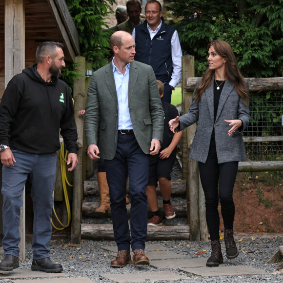 Le prince William et la princesse Kate (Middleton) de Galles en visite à l'association caritative We Are Farming Minds à Kings Pitt Farm à Hereford. Le 14 septembre 2023 