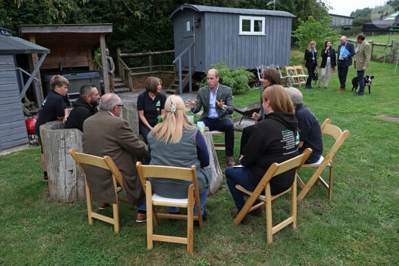 Le prince William et la princesse Kate (Middleton) de Galles en visite à l'association caritative We Are Farming Minds à Kings Pitt Farm à Hereford. Le 14 septembre 2023 